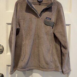 Patagonia Light Gray/Purple Pullover / XL